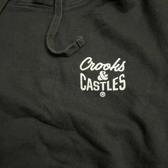 Crooks & Castles • Black Hoodie - Picture 4 of 6